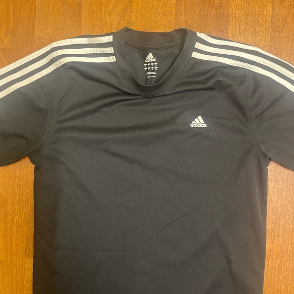Adidas Black Short Sleeve Tee Classic Athletic Wear - Picture 11 of 14